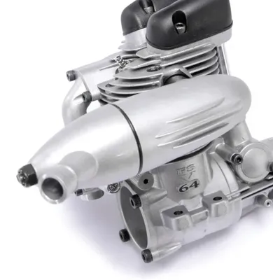 O.S. ENGINE FS-64V 10.46cc 4-takts flygmotor med ljuddämpare