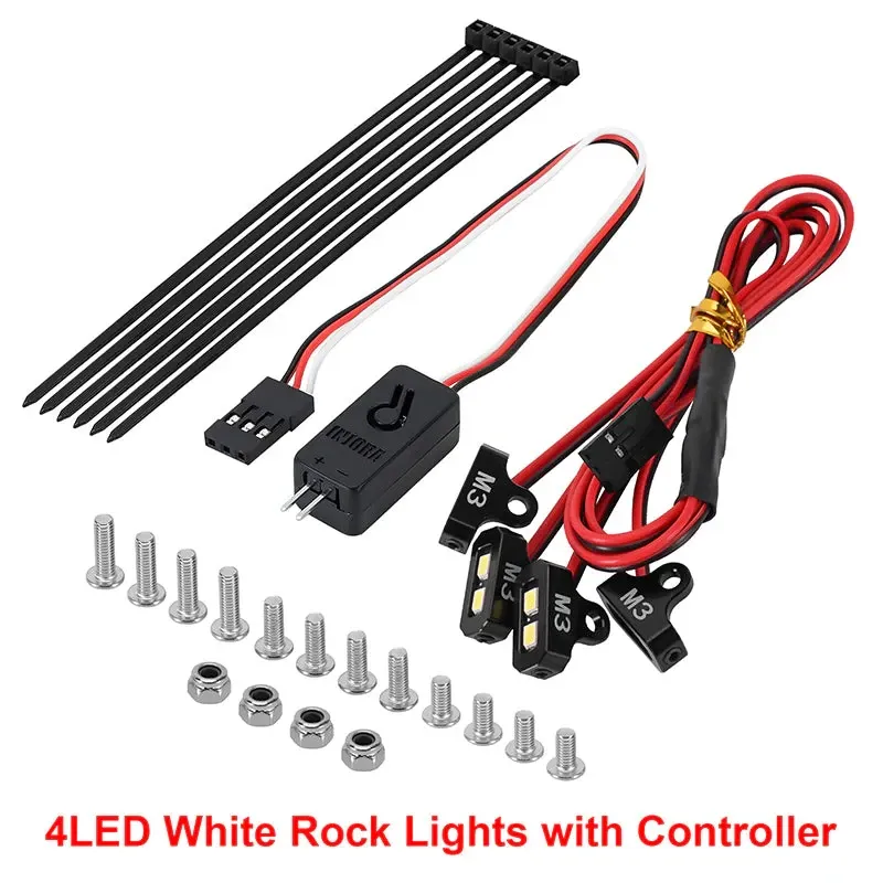 INJORA 4LED Rock Lights Kit till 1/10 RC Crawler