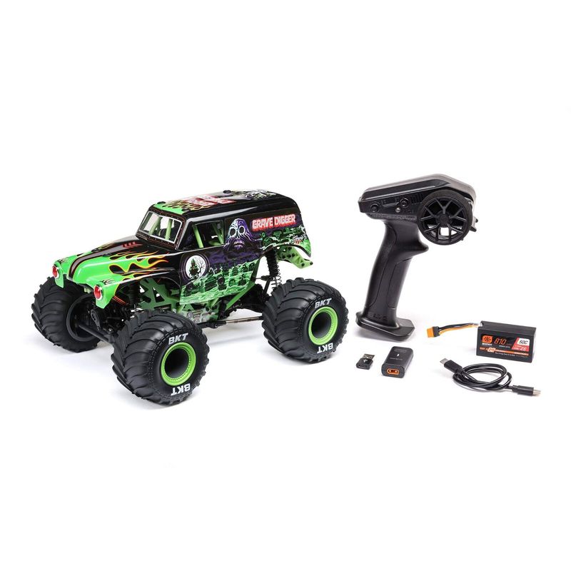 Losi Mini LMT 4x4 1/18 Brushed Monster Truck RTR Grave Digger