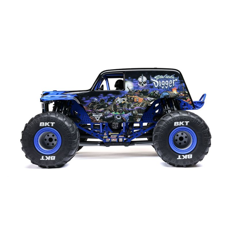 1/8 LMT 2.0 Grave Digger 4X4 borstlös monstertruck med stela axlar, RTR (utan batteri/Laddare)