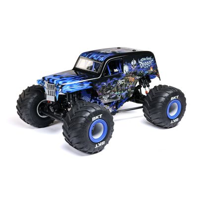 1/8 LMT 2.0 Grave Digger 4X4 borstlös monstertruck med stela axlar, RTR (utan batteri/Laddare)