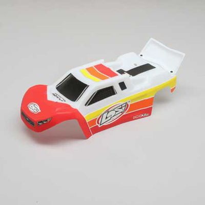 Kaross Röd. Målad o Klippt Losi Mini-T 2.0
