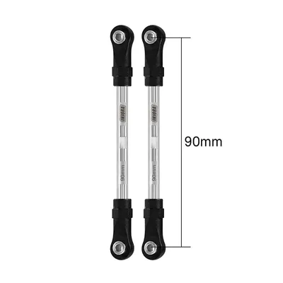 INJORA Stainless Steel Links with Rod Ends for 1/10 RC Crawler 90mm