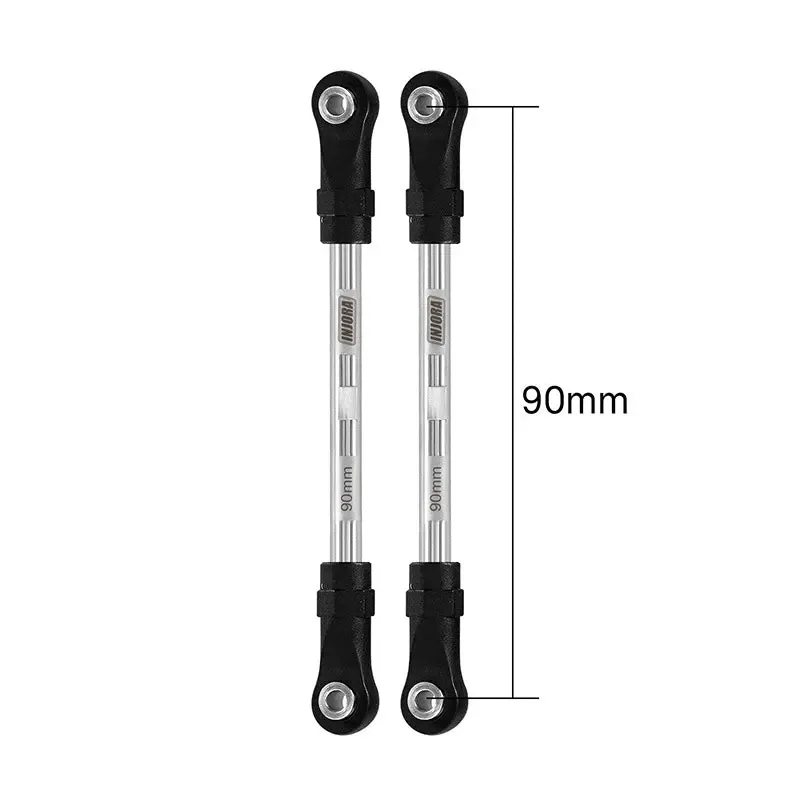 INJORA Stainless Steel Links with Rod Ends for 1/10 RC Crawler 90mm
