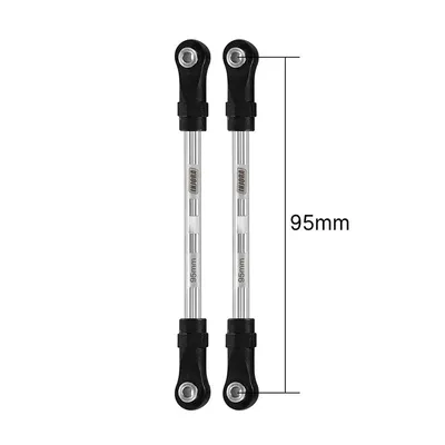 INJORA Stainless Steel Links with Rod Ends for 1/10 RC Crawler 95mm
