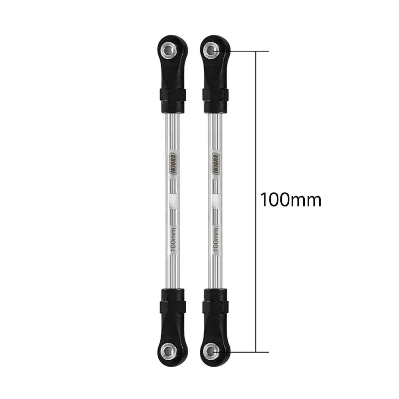 INJORA Stainless Steel Links with Rod Ends for 1/10 RC Crawler 100mm