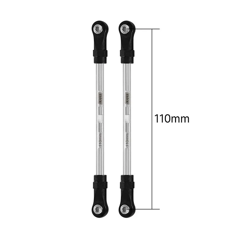 INJORA Stainless Steel Links with Rod Ends for 1/10 RC Crawler 110mm