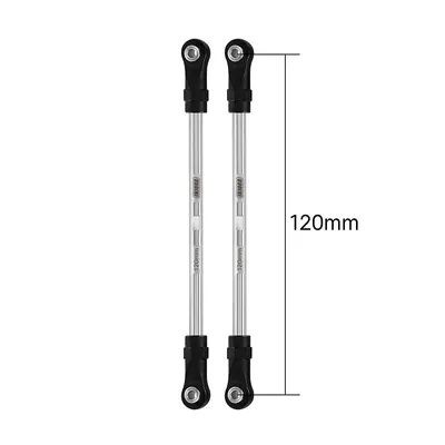 INJORA Stainless Steel Links with Rod Ends for 1/10 RC Crawler 120mm