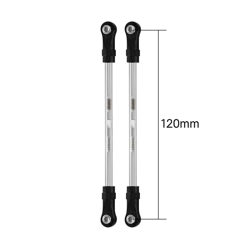 INJORA Stainless Steel Links with Rod Ends for 1/10 RC Crawler 120mm