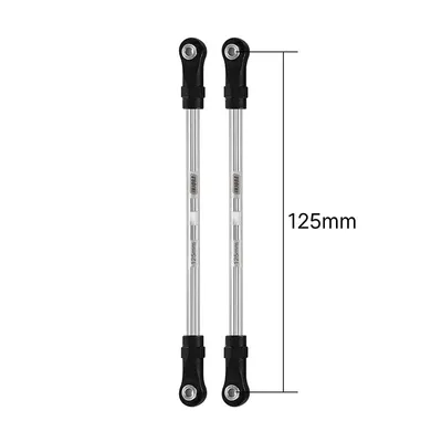 INJORA Stainless Steel Links with Rod Ends for 1/10 RC Crawler 125mm