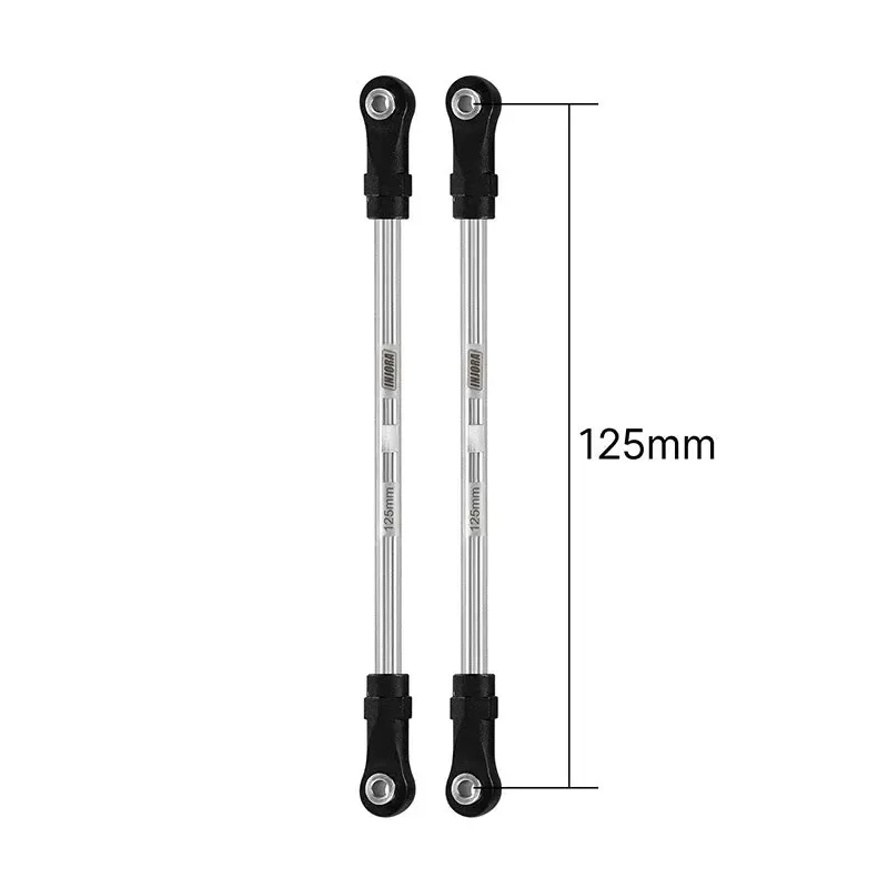 INJORA Stainless Steel Links with Rod Ends for 1/10 RC Crawler 125mm