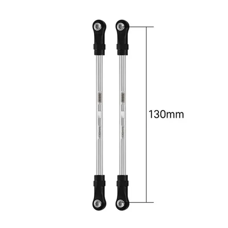 INJORA Stainless Steel Links with Rod Ends for 1/10 RC Crawler 130mm