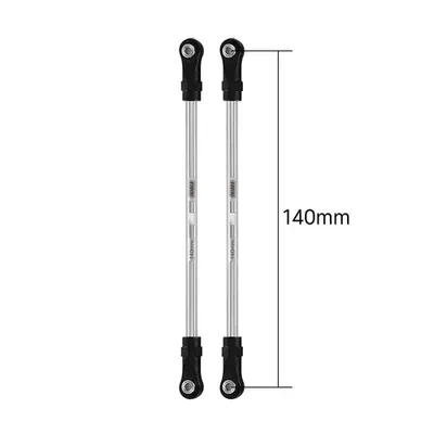 INJORA Stainless Steel Links with Rod Ends for 1/10 RC Crawler 140mm