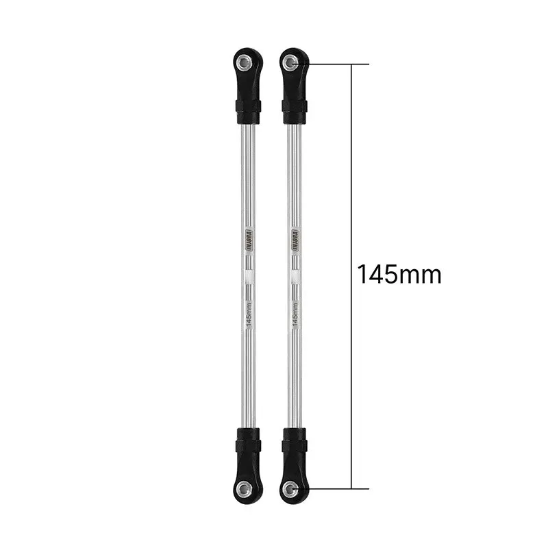 INJORA Stainless Steel Links with Rod Ends for 1/10 RC Crawler 145mm