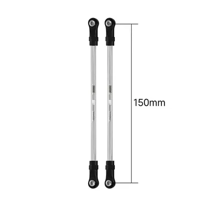 INJORA Stainless Steel Links with Rod Ends for 1/10 RC Crawler 150mm
