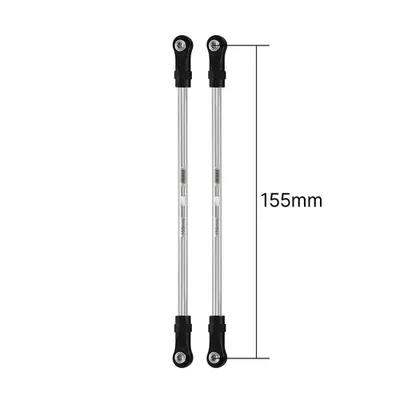 INJORA Stainless Steel Links with Rod Ends for 1/10 RC Crawler 155mm