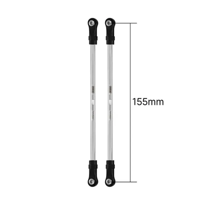 INJORA Stainless Steel Links with Rod Ends for 1/10 RC Crawler 155mm