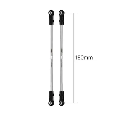 INJORA Stainless Steel Links with Rod Ends for 1/10 RC Crawler 160mm