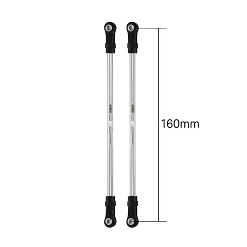INJORA Stainless Steel Links with Rod Ends for 1/10 RC Crawler 160mm