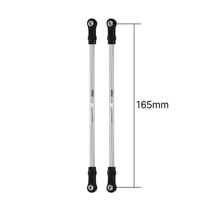 INJORA Stainless Steel Links with Rod Ends for 1/10 RC Crawler 165mm