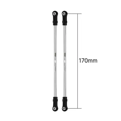 INJORA Stainless Steel Links with Rod Ends for 1/10 RC Crawler 170mm