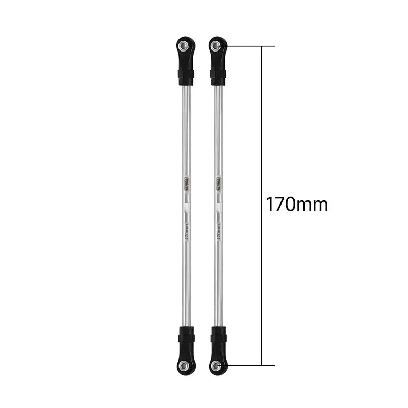 INJORA Stainless Steel Links with Rod Ends for 1/10 RC Crawler 170mm