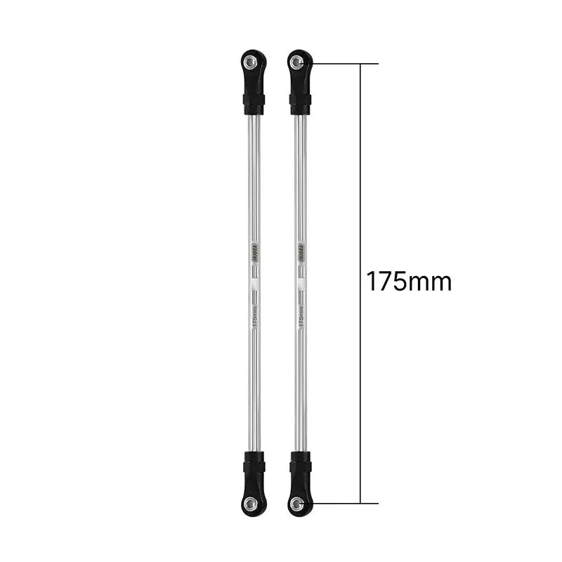 INJORA Stainless Steel Links with Rod Ends for 1/10 RC Crawler 175mm