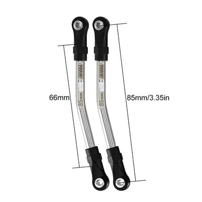 INJORA Stainless Steel High Clearance Links with Rod Ends for 1/10 RC Crawler 85mm