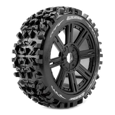 Louise RC Däck & Fälg B-PIONEER 1/8 Buggy Soft Svart (2) – bild 1