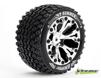 Louise RC Däck & Fälg ST-HUMMER 2,8" Krom 1/2-Offset (2) – bild 1