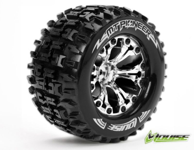 Louise RC Däck & Fälg MT-PIONEER 2,8" Krom 0-Offset (2) – bild 1