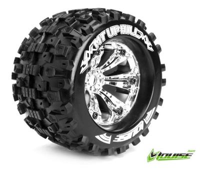 Louise RC Däck & Fälg MT-UPHILL 3,8" Krom 1/2-Offset (2) – bild 1