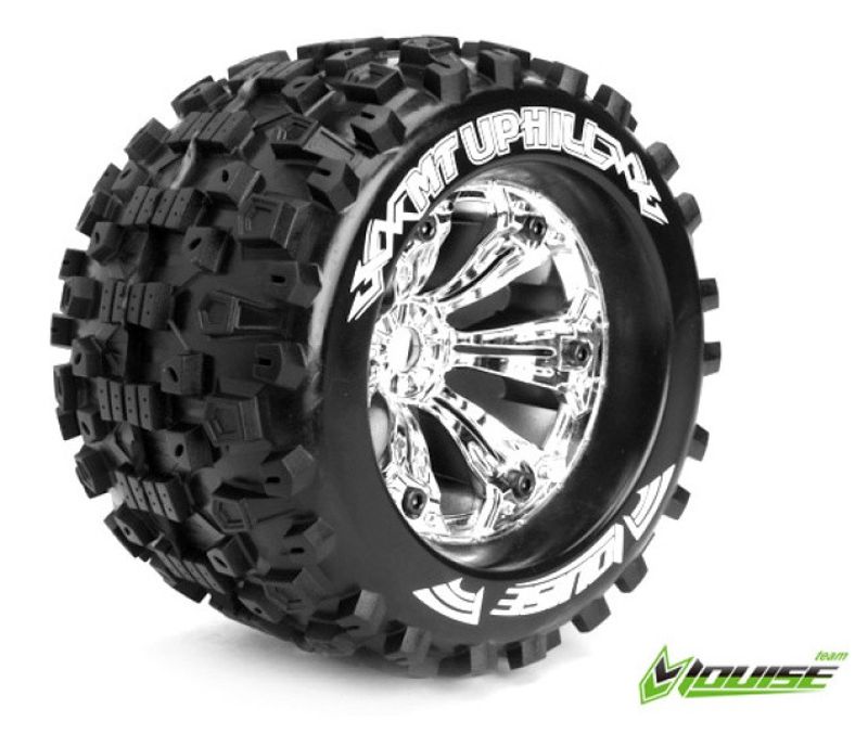 Louise RC Däck & Fälg MT-UPHILL 3,8" Krom 1/2-Offset (2) – bild 1