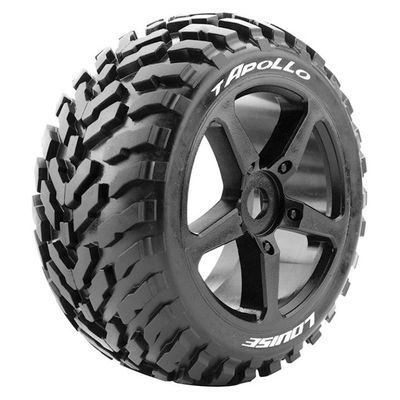 Louise RC Däck & Fälg T-APOLLO 1/8 Truggy Soft Svart (2) – bild 1