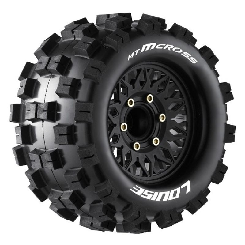 Louise RC Däck & Fälg MT-MCROSS 1/10 Soft (Lös 12, 14 & 17mm Hex) (2) – bild 1