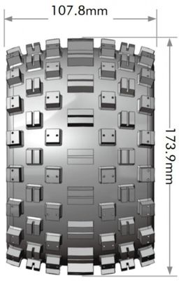 Louise RC Däck & Fälg MT-ROCK 3,8" Sport (Lös 17mm Hex 0" & 1/2" Offset) – bild 2