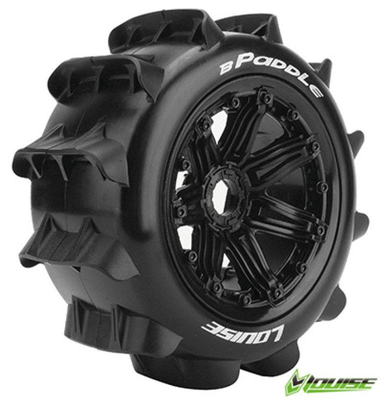 Louise RC Däck & Fälg B-PADDLE LS Buggy Rear (24mm Hex) (2) – bild 1