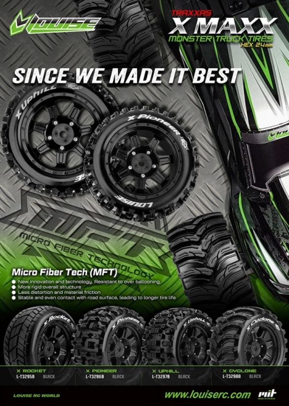 Louise RC Däck & Fälg X-CYCLONE X-Maxx (MFT) – bild 2