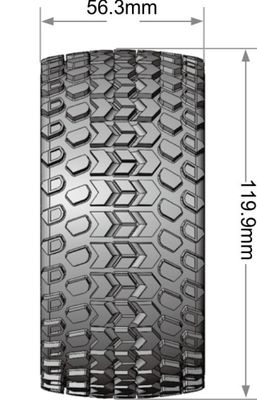 Louise RC Däck & Fälg ST-HUMMER 1/10 Soft MFT (Lös 12, 14 & 17mm Hex) – bild 2