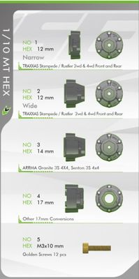 Louise RC Däck & Fälg MT-CYCLONE 1/10 MAXX Soft MFT (Lös 12, 14 & 17mm Hex) – bild 11