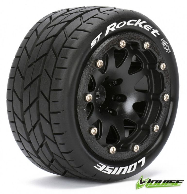 Louise RC Däck & Fälg ST-ROCKET 1/10 Svart Beadlock (1/2) Soft MFT (2) – bild 1