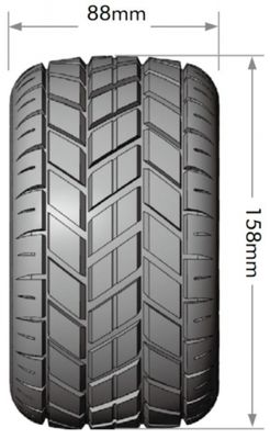 Louise RC Däck & Fälg ST-ROCKET 3,8" Sport MFT (Lös 17mm Hex 0" & 1/2" Offset) – bild 2