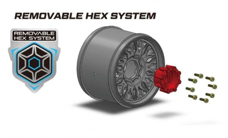 Louise RC Däck & Fälg MT-UPHILL 3,8" Sport MFT (Lös 17mm Hex 0" & 1/2" Offset) – bild 4