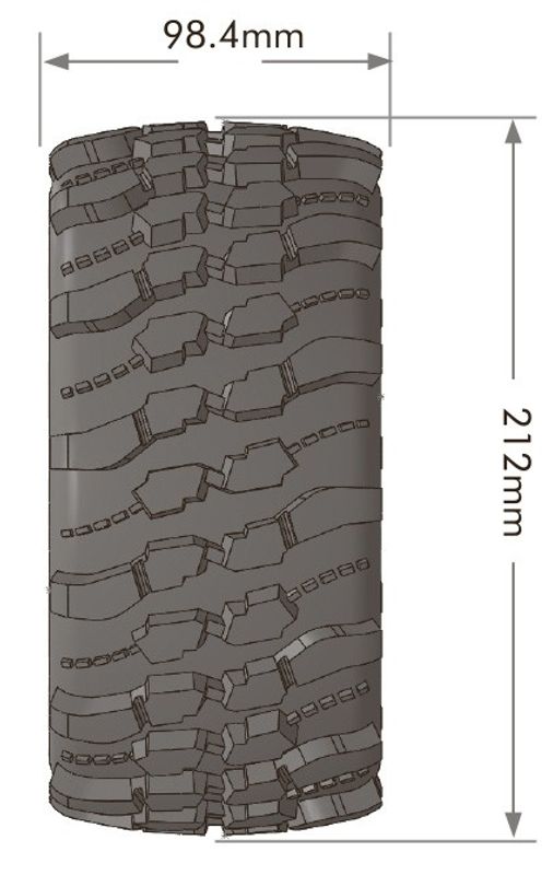 LT3349B Däck & Fälg X-CHAMP X-Maxx (MFT)