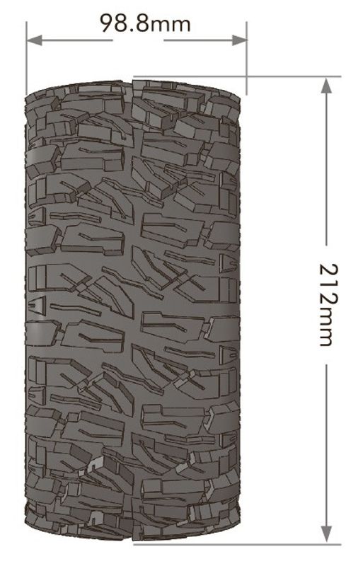 LT3350B Däck & Fälg X-MALLET X-Maxx (MFT)