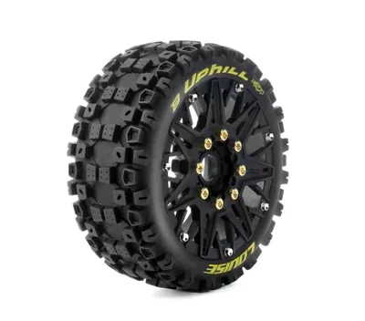 Däck & Fälg B-UPHILL 1/8 Buggy Soft MFT (Lös 17mm Hex 0" & 1/2" Offset) (2)