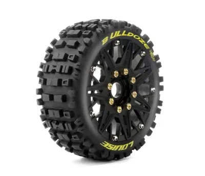 Däck & Fälg B-ULLDOZE 1/8 Buggy Soft MFT (Lös 17mm Hex 0" & 1/2" Offset) (2)