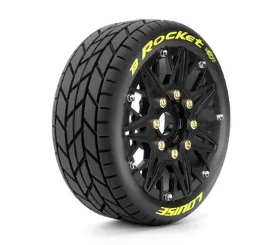 Däck & Fälg B-ROCKET 1/8 Buggy Soft MFT (Lös 17mm Hex 0" & 1/2" Offset) (2)