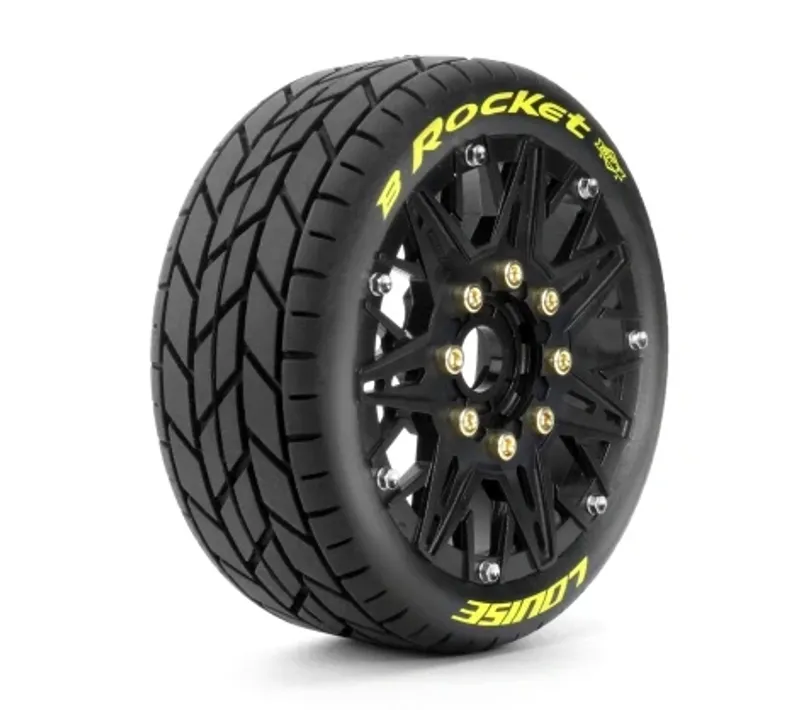 Däck & Fälg B-ROCKET 1/8 Buggy Soft MFT (Lös 17mm Hex 0" & 1/2" Offset) (2)