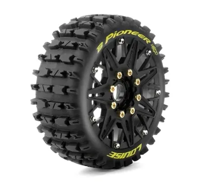 Däck & Fälg B-PIONEER 1/8 Buggy Soft MFT (Lös 17mm Hex 0" & 1/2" Offset) (2)